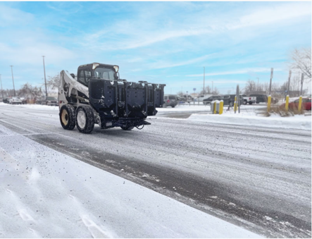 Virnig Salt Spreader on Skid Steer